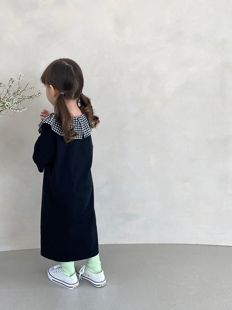 GREEN TOMATO - Korean Children Fashion - #Kfashion4kids - Check Frill One-piece - 6