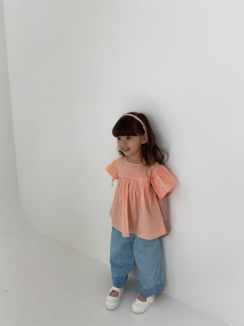 GREEN TOMATO - Korean Children Fashion - #Kfashion4kids - Denim Wide Shorts - 10