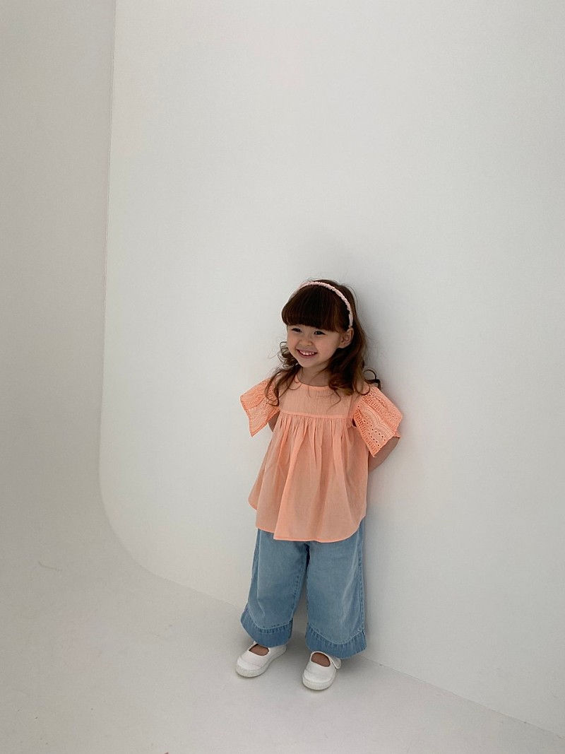 GREEN TOMATO - Korean Children Fashion - #Kfashion4kids - Denim Wide Shorts - 12