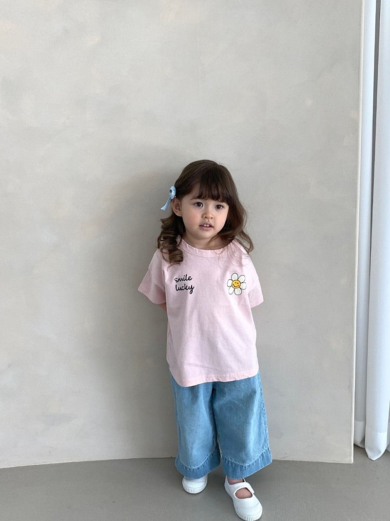 GREEN TOMATO - Korean Children Fashion - #Kfashion4kids - Denim Wide Shorts - 2