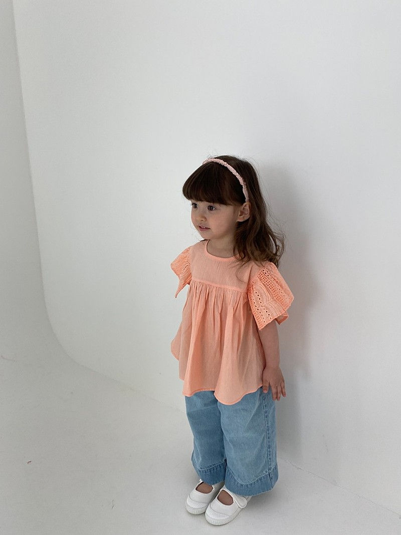 GREEN TOMATO - Korean Children Fashion - #Kfashion4kids - Denim Wide Shorts - 3