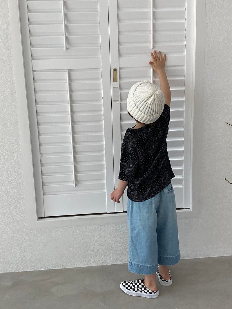 GREEN TOMATO - Korean Children Fashion - #Kfashion4kids - Denim Wide Shorts - 6
