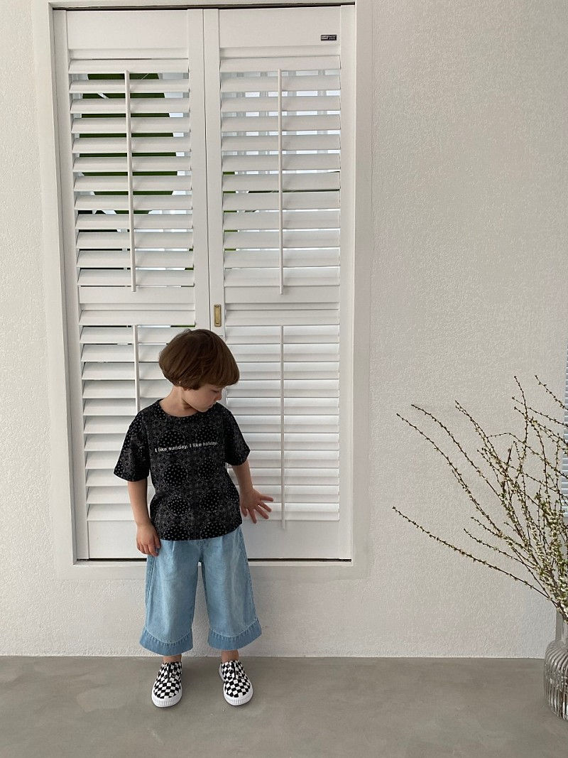 GREEN TOMATO - Korean Children Fashion - #Kfashion4kids - Denim Wide Shorts - 7