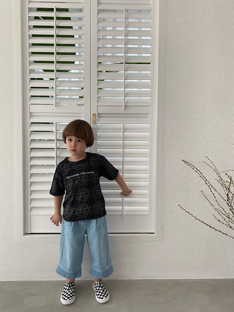 GREEN TOMATO - Korean Children Fashion - #Kfashion4kids - Denim Wide Shorts - 8