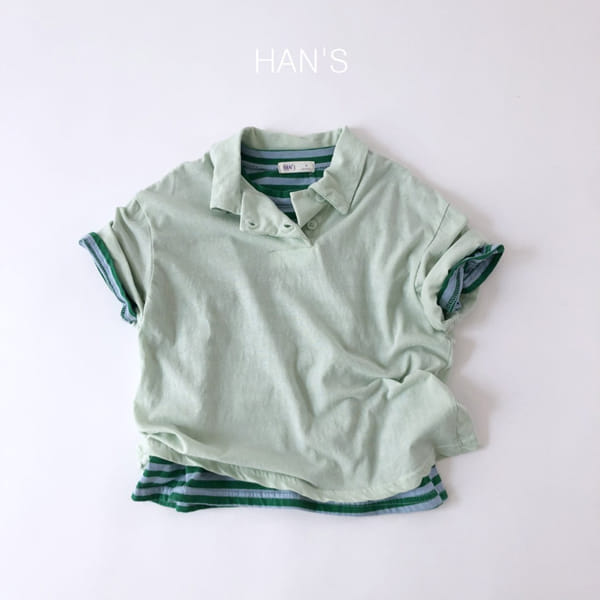 HAN'S - Korean Children Fashion - #Kfashion4kids - Summer Cool Collar Tee - 9