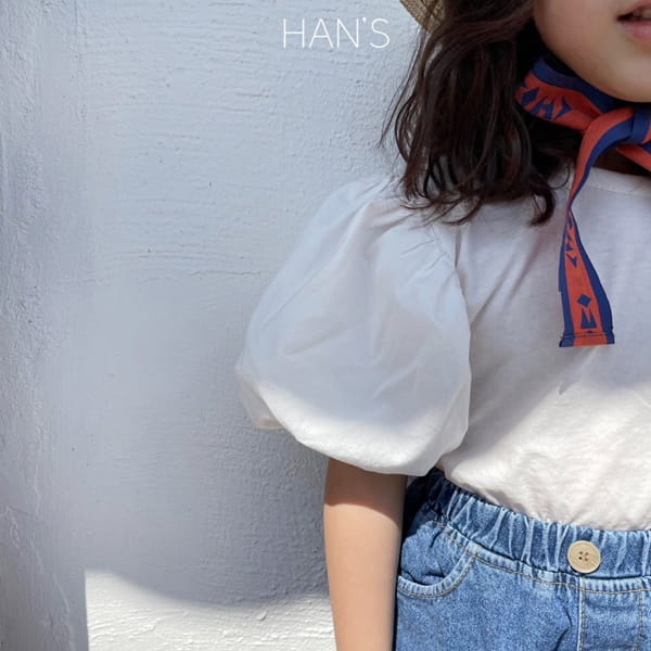 HAN'S - Korean Children Fashion - #Kfashion4kids - Big Puff Tee - 7