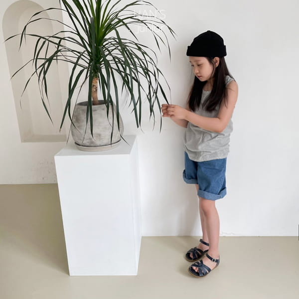 HAN'S - Korean Children Fashion - #Kfashion4kids - Planet Mango Sleeveless Tee - 7