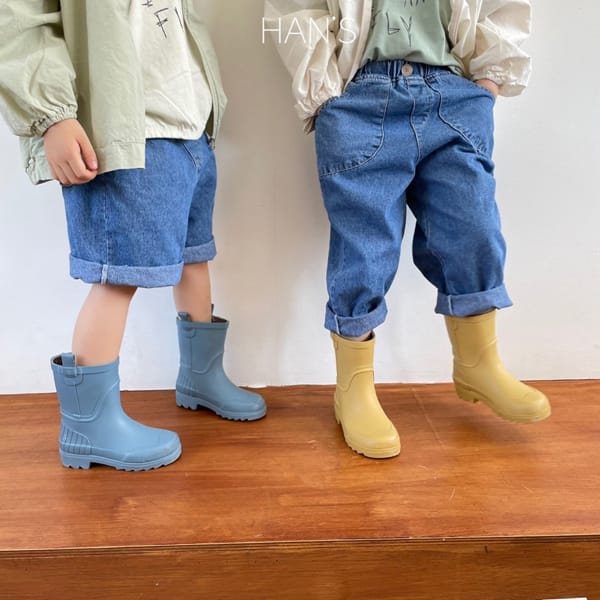 HAN'S - Korean Children Fashion - #Kfashion4kids - Wide Denim Shorts - 3
