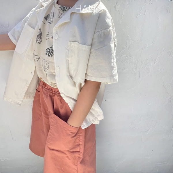 HAN'S - Korean Children Fashion - #Kfashion4kids - Wide Cotton Shorts - 2