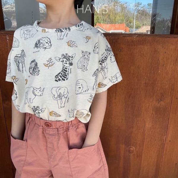 HAN'S - Korean Children Fashion - #Kfashion4kids - Wide Cotton Shorts - 3