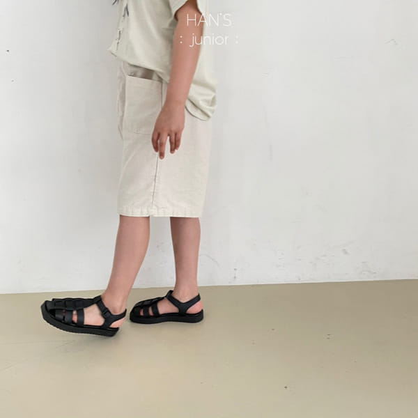 HAN'S - Korean Children Fashion - #Kfashion4kids - Wide Cotton Shorts - 6