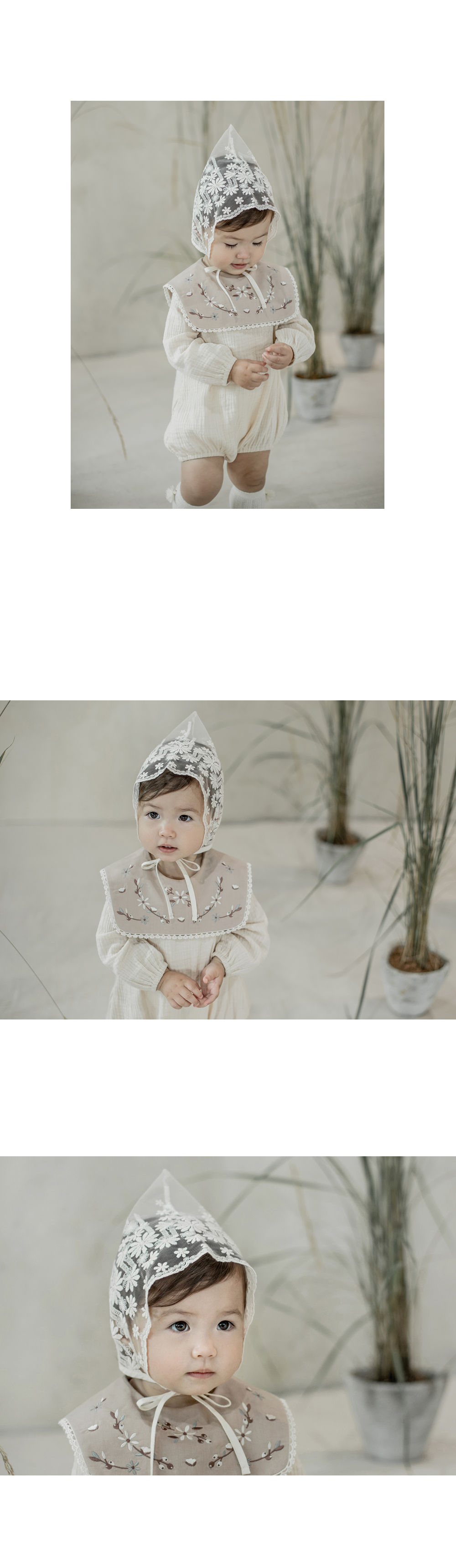 HAPPY PRINCE - Korean Children Fashion - #Kfashion4kids - Benjamin Lace Bonnet - 7
