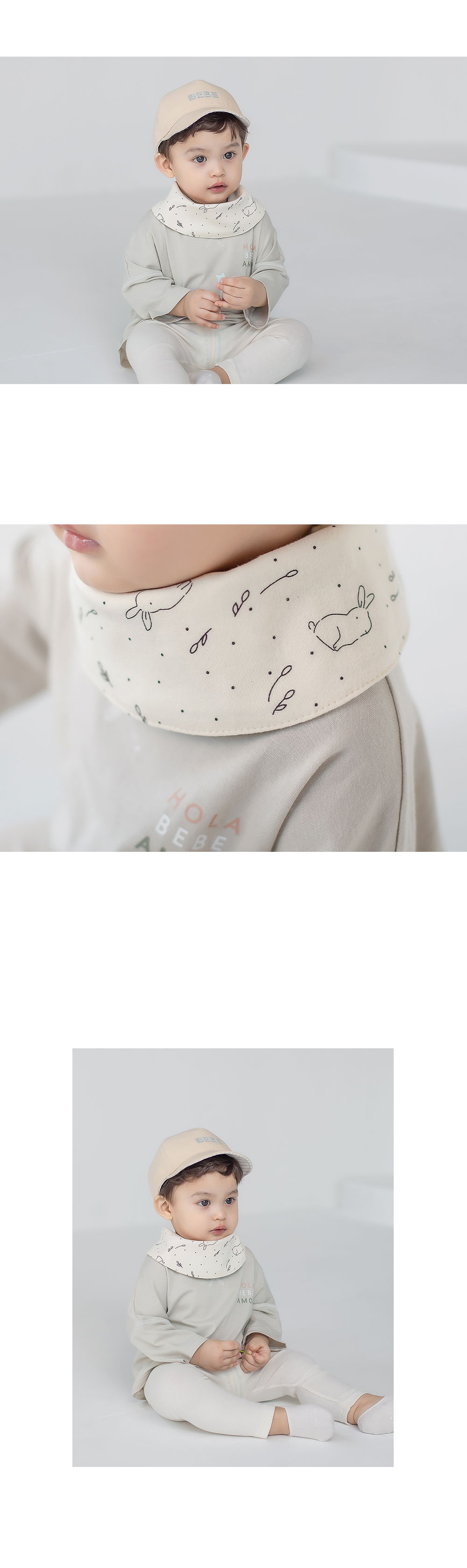 HAPPY PRINCE - Korean Children Fashion - #Kfashion4kids - Bunny Reversible Banana Bib - 5