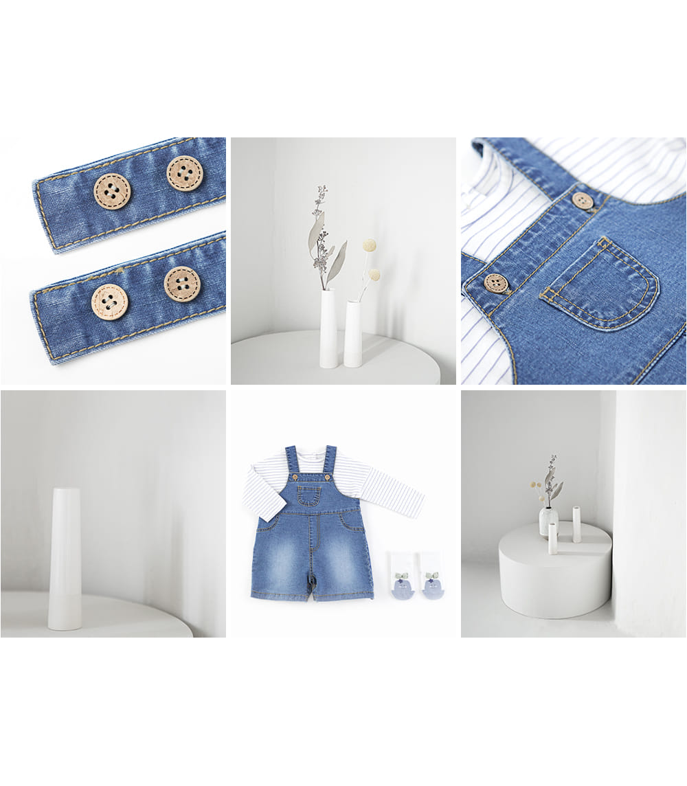 HAPPY PRINCE - Korean Children Fashion - #Kfashion4kids - Edgar Denim Bodysuit - 7