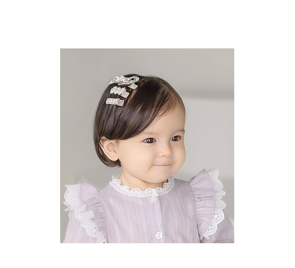 HAPPY PRINCE - Korean Children Fashion - #Kfashion4kids - Lerida Hairpin 3in1 [set of 5] - 2