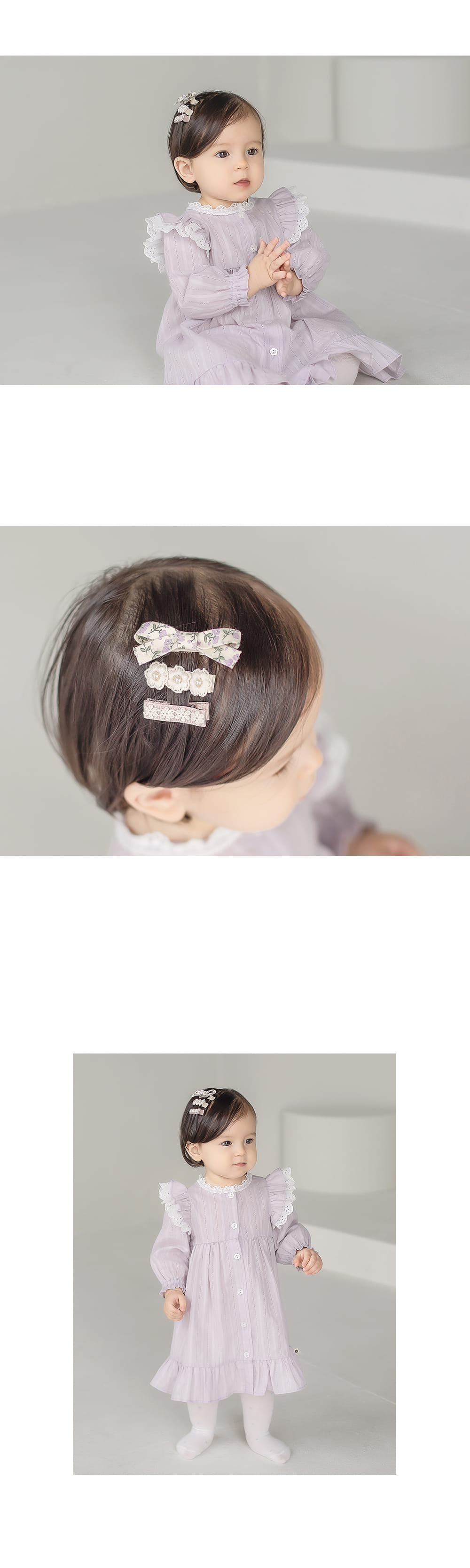 HAPPY PRINCE - Korean Children Fashion - #Kfashion4kids - Lerida Hairpin 3in1 [set of 5] - 4
