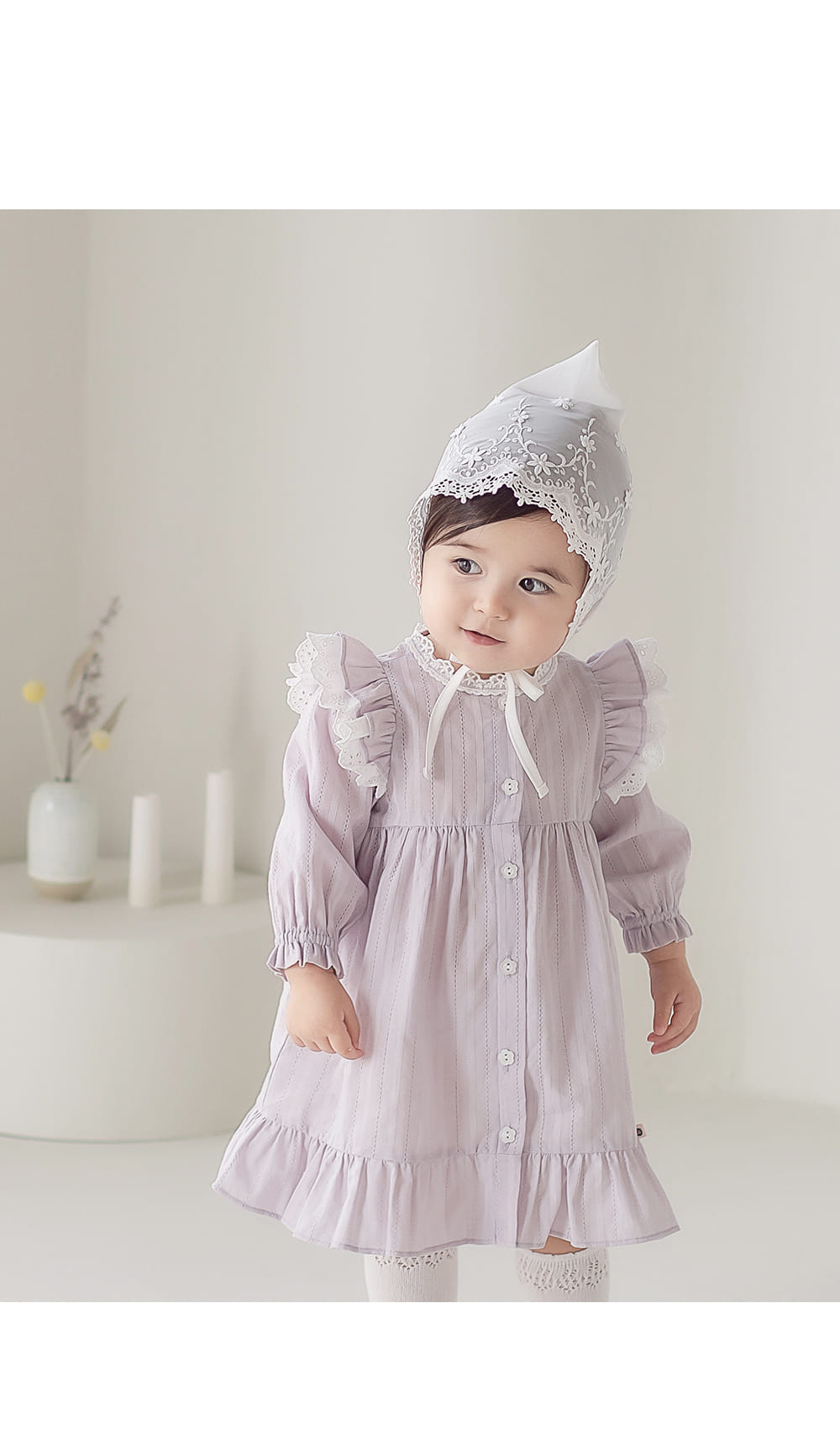 HAPPY PRINCE - Korean Children Fashion - #Kfashion4kids - Glenn Lace Bonnet