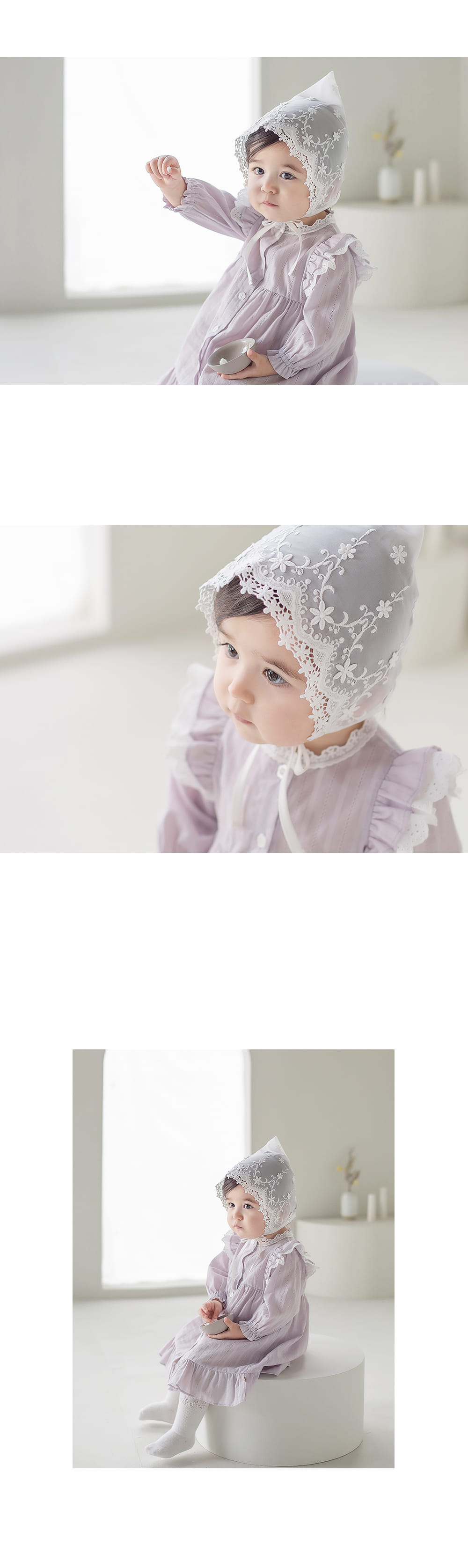 HAPPY PRINCE - Korean Children Fashion - #Kfashion4kids - Glenn Lace Bonnet - 4