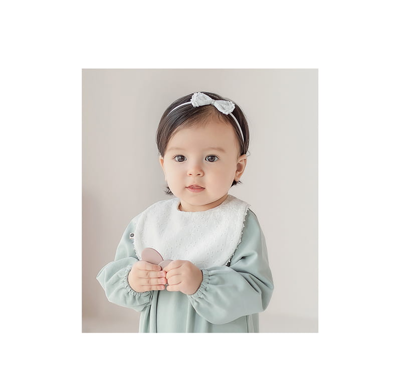 HAPPY PRINCE - Korean Children Fashion - #Kfashion4kids - Loshua Bib Hairband Set - 2