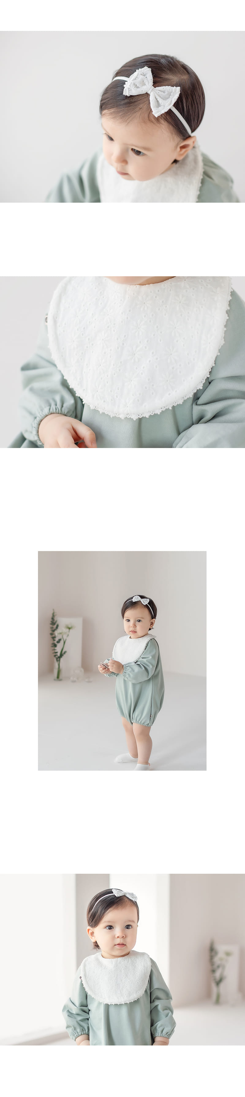 HAPPY PRINCE - Korean Children Fashion - #Kfashion4kids - Loshua Bib Hairband Set - 4
