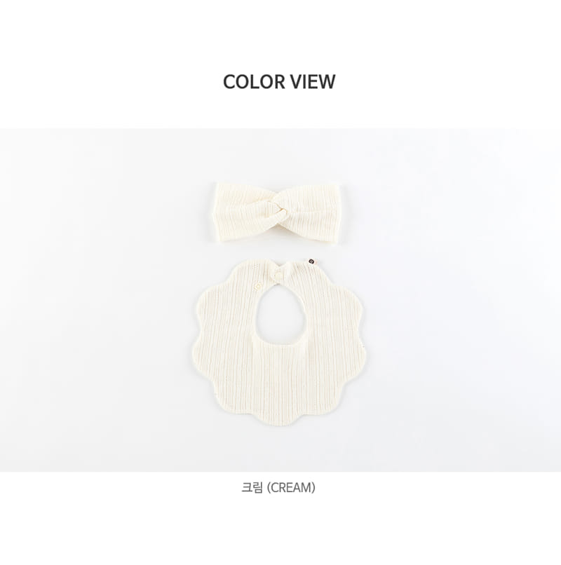 HAPPY PRINCE - Korean Children Fashion - #Kfashion4kids - Doi Reversible Bib Hairband set - 10