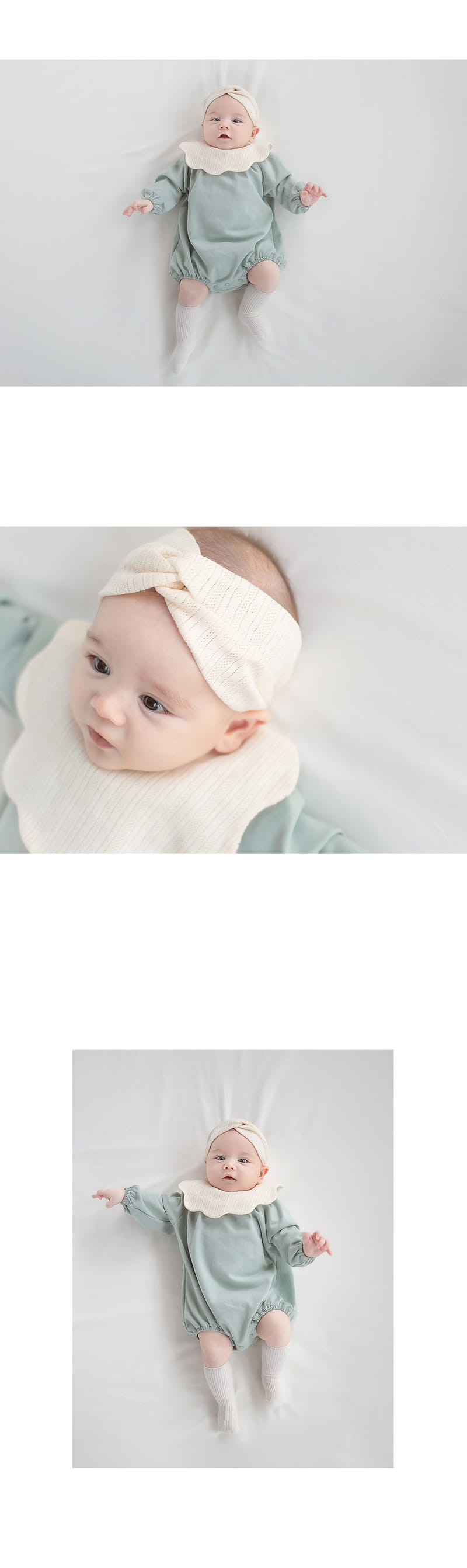 HAPPY PRINCE - Korean Children Fashion - #Kfashion4kids - Doi Reversible Bib Hairband set - 4
