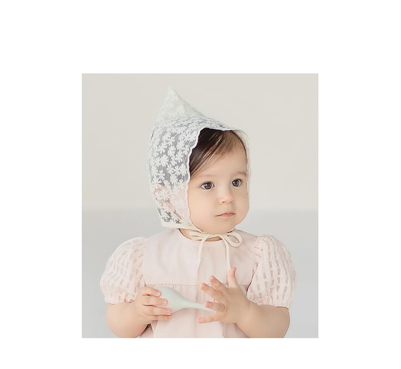 HAPPY PRINCE - Korean Children Fashion - #Kfashion4kids - Alliche Lace Bonnet - 2