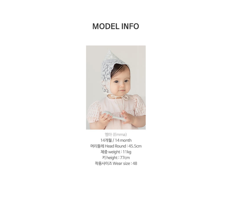 HAPPY PRINCE - Korean Children Fashion - #Kfashion4kids - Alliche Lace Bonnet - 9
