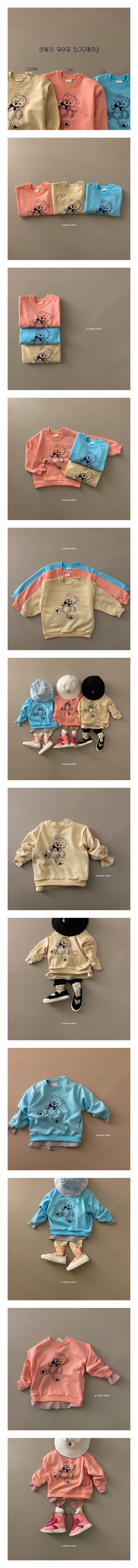 HARO HARO - Korean Children Fashion - #Kfashion4kids - Teddy Bear Sweatshirt