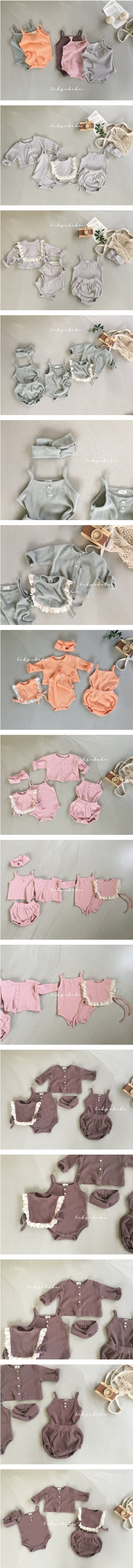 HI BYEBEBE - Korean Children Fashion - #Kfashion4kids - Butter Waffle Sleeveless Bodysuit
