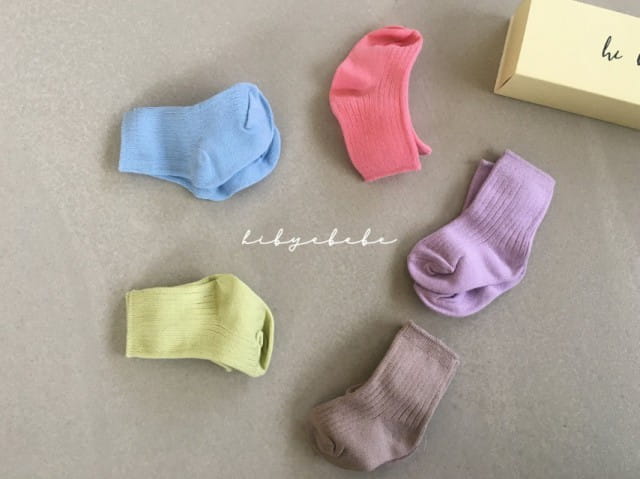 HI BYEBEBE - Korean Children Fashion - #Kfashion4kids - O O Socks [set of 5]