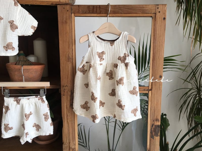 HI BYEBEBE - Korean Children Fashion - #Kfashion4kids - Yoru Bear One-piece