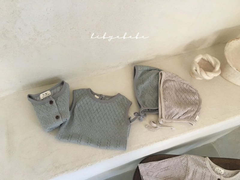 HI BYEBEBE - Korean Children Fashion - #Kfashion4kids - Dia Knit Bodysuit with Bonnet - 2