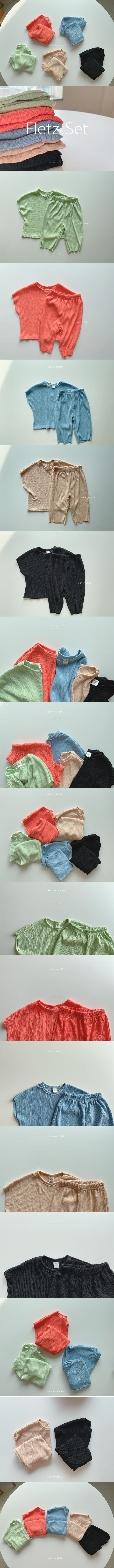 JEAYA & MYMI - Korean Children Fashion - #Kfashion4kids - Pleats Top Bottom Set