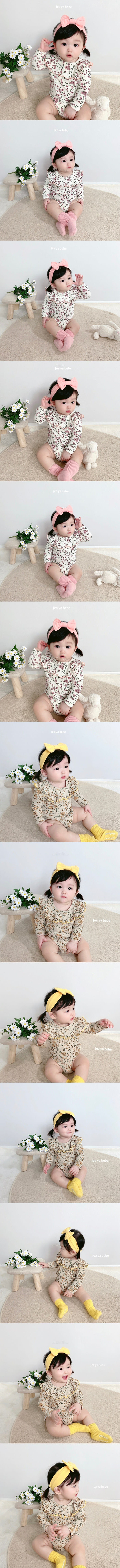 JEAYA & MYMI - Korean Children Fashion - #Kfashion4kids - Frill Flower Bodysuit