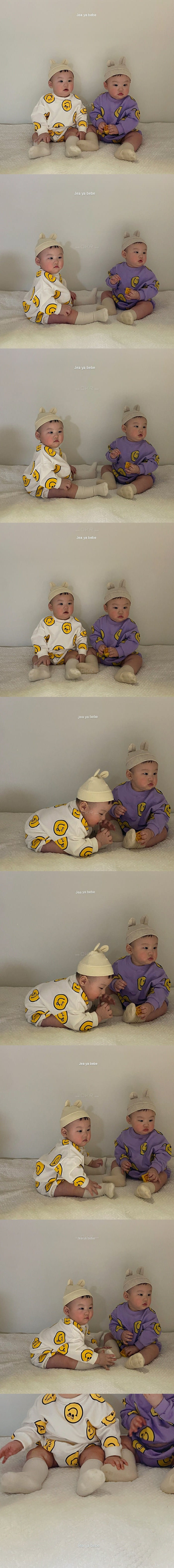 JEAYA & MYMI - Korean Children Fashion - #Kfashion4kids - Smile Baby Top Bottom Set