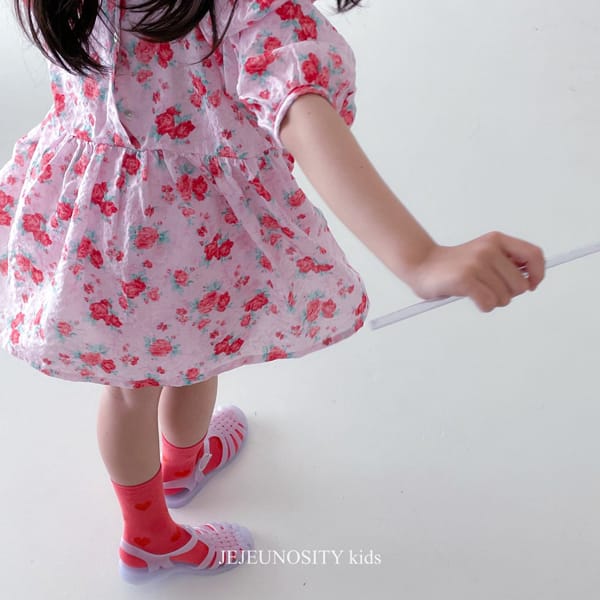 JEJEUNOSITY - Korean Children Fashion - #Kfashion4kids - Rose One-piece Pants Set - 5