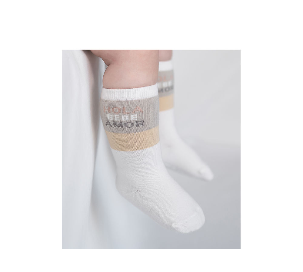KIDS CLARA - Korean Children Fashion - #Kfashion4kids - Melgreen Knee Socks [set of 5] - 3
