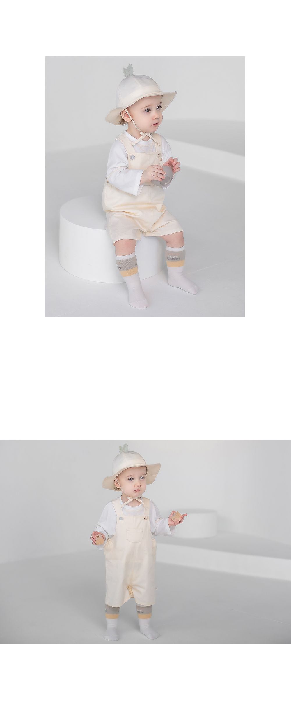 KIDS CLARA - Korean Children Fashion - #Kfashion4kids - Melgreen Knee Socks [set of 5] - 7