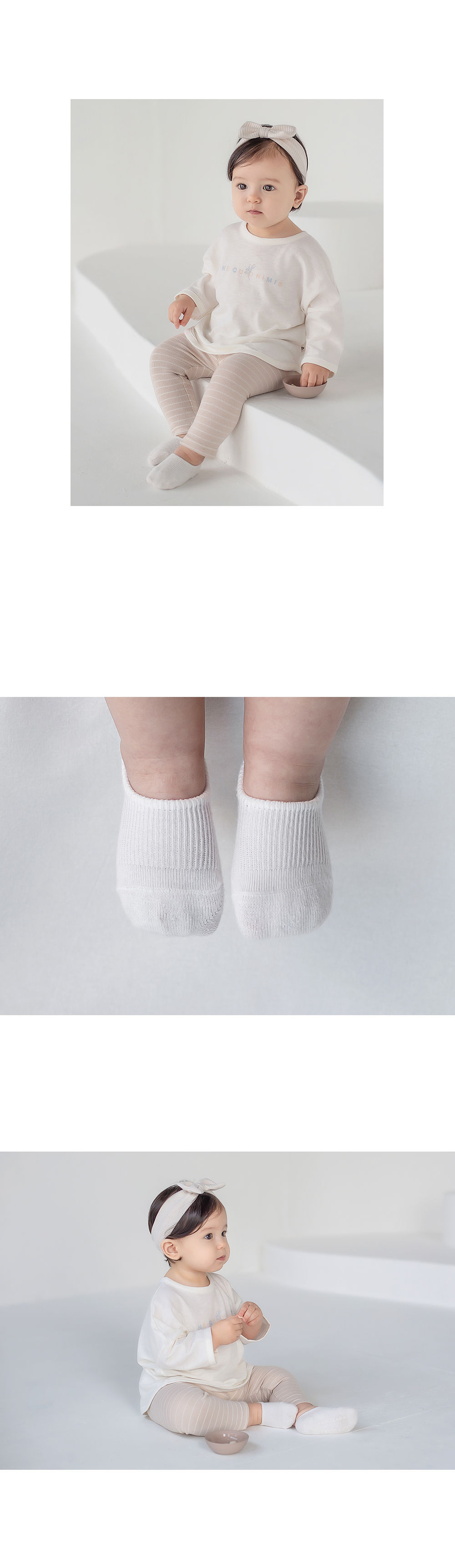 KIDS CLARA - Korean Children Fashion - #Kfashion4kids - Nest Baby Boat Socks 2-in-1 [set of 5] - 8