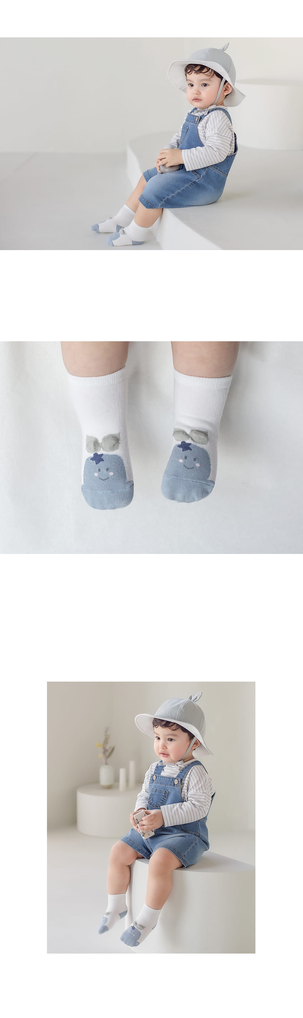 KIDS CLARA - Korean Children Fashion - #Kfashion4kids - Rino Baby Socks [set of 5] - 3