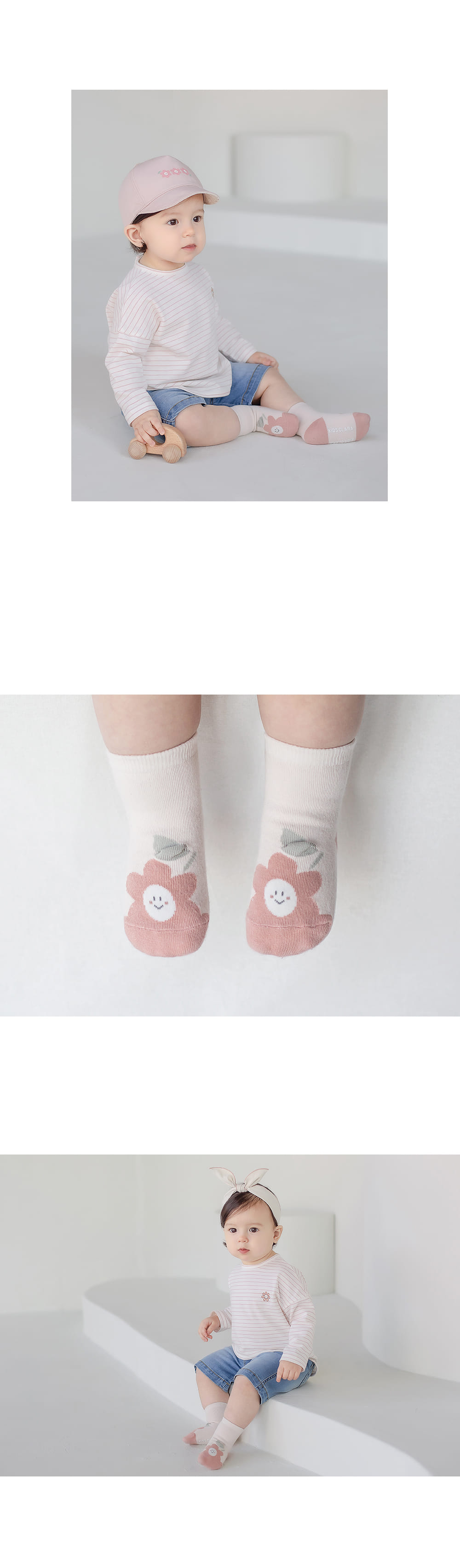 KIDS CLARA - Korean Children Fashion - #Kfashion4kids - Rino Baby Socks [set of 5] - 6