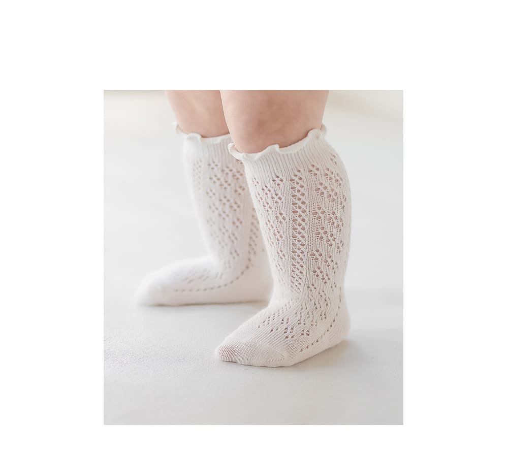 KIDS CLARA - Korean Children Fashion - #Kfashion4kids - Phoebe Baby Knee Socks [set of 5] - 2