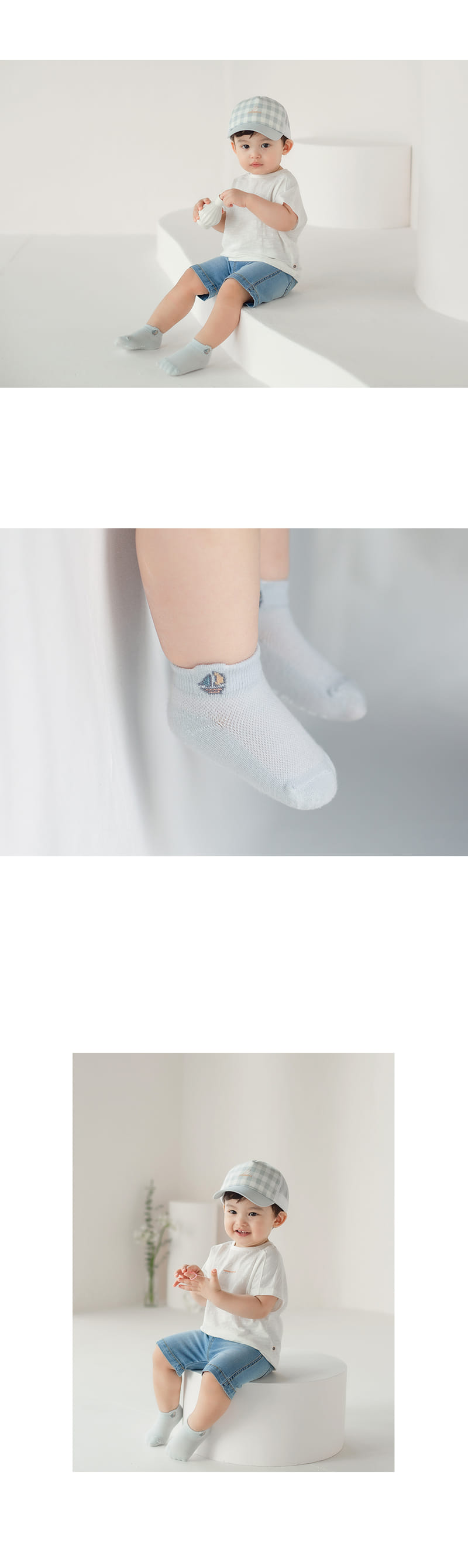 KIDS CLARA - Korean Children Fashion - #Kfashion4kids - Lato Summer Socks [set of 5] - 4