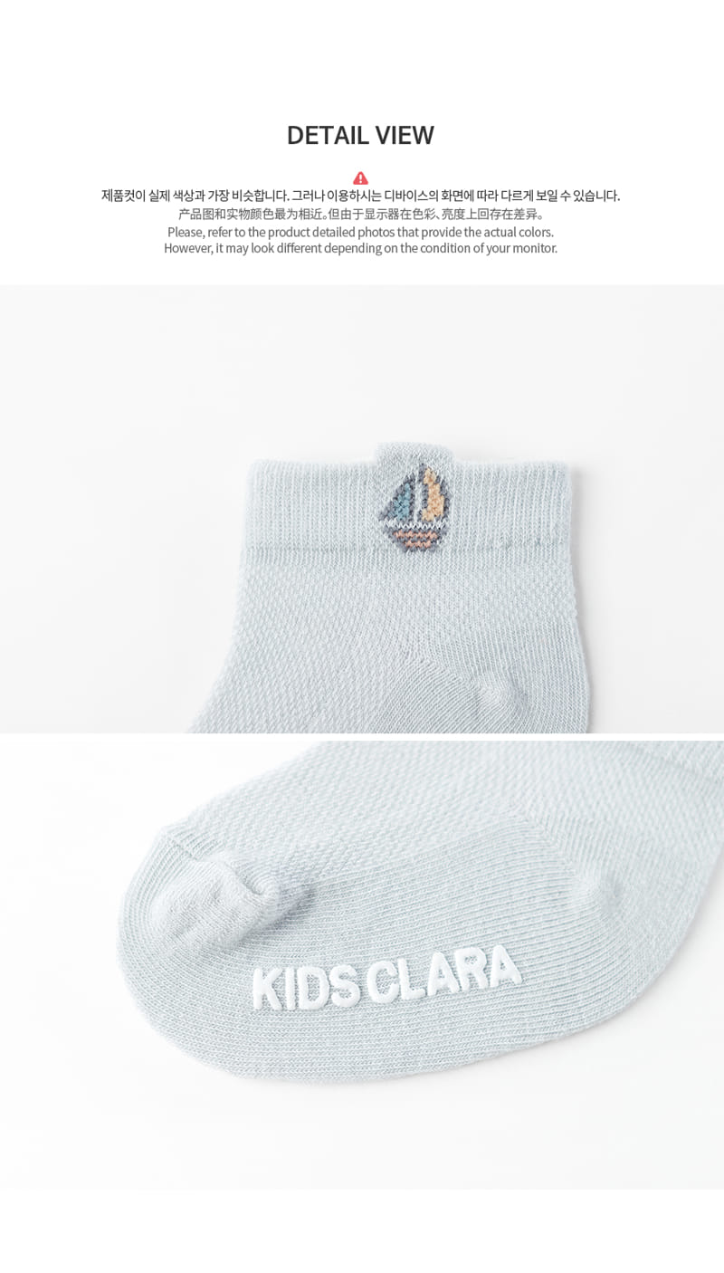 KIDS CLARA - Korean Children Fashion - #Kfashion4kids - Lato Summer Socks [set of 5] - 7