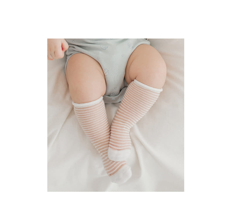 KIDS CLARA - Korean Children Fashion - #Kfashion4kids - Ligero Cooling Knee Socks [set of 5] - 2
