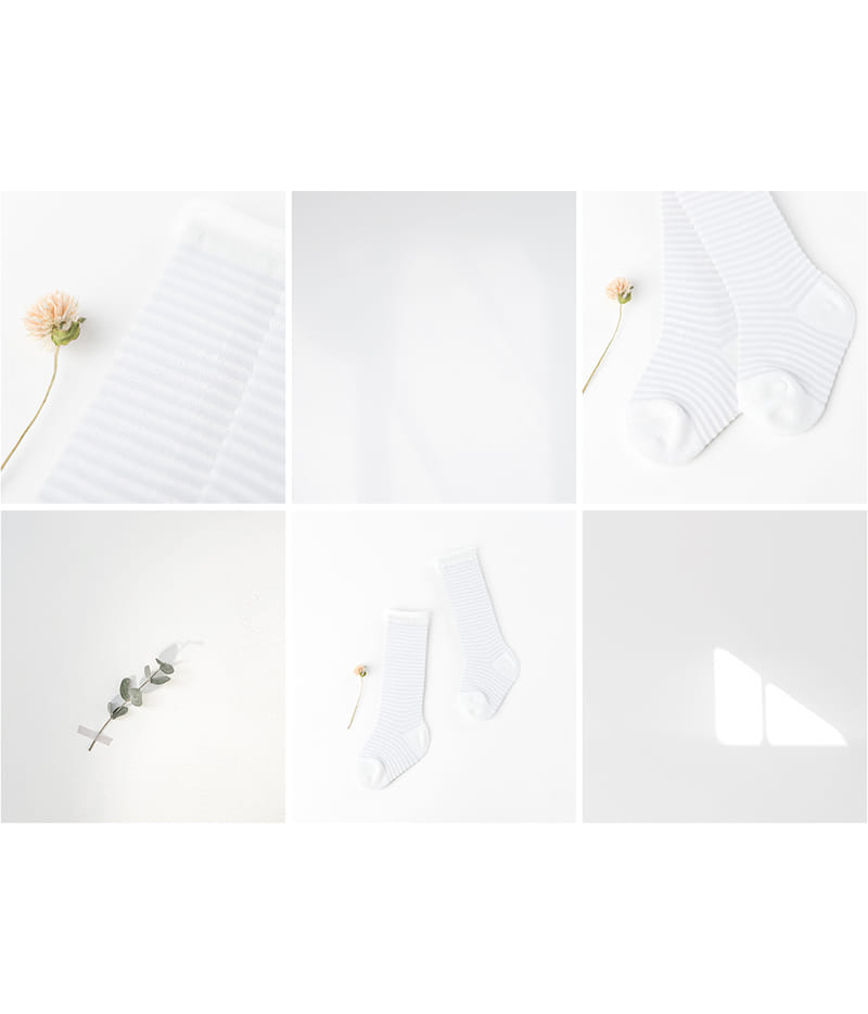 KIDS CLARA - Korean Children Fashion - #Kfashion4kids - Ligero Cooling Knee Socks [set of 5] - 5