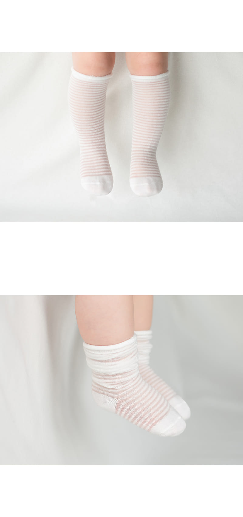 KIDS CLARA - Korean Children Fashion - #Kfashion4kids - Ligero Cooling Knee Socks [set of 5] - 7