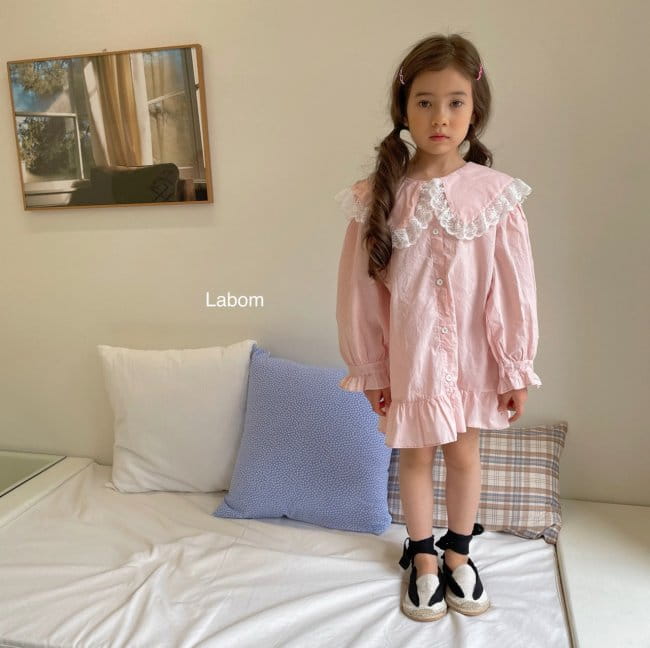 LABOM - Korean Children Fashion - #Kfashion4kids - Innocent Girl Long One-piece - 2