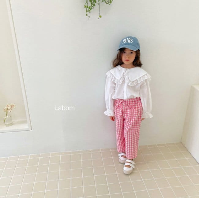 LABOM - Korean Children Fashion - #Kfashion4kids - Ggomo Check Pants